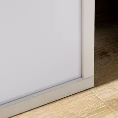 HOMCOM 156cm Floor Lamp Shelving Unit - White - 9