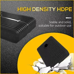 Outsunny Heavy Duty Parasol Base Plastic Umbrella Stand for Cantilever Banana Parasol with Wheels, Water and Sand Filled - 6