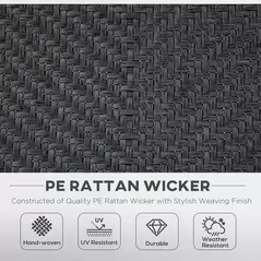 Outsunny Set of Two Folding Garden Chairs, with Seven-Position Adjustable Backs - Grey - 6