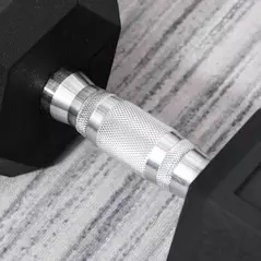 HOMCOM 2x15kg Rubber Hex Dumbbell Portable Hand Weights Dumbbell Home Gym Workout Fitness Hand Dumbbell - 9