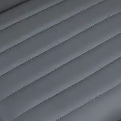 HOMCOM Armless Task Desk Chair, Swivel Office Chair with Faux Leather, Adjustable Seat Height, Chrome Base, Wheels for Home, Dark Grey - 8