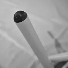 Outsunny Rattan Border Outdoor Side Table - Natural Wood Finish - 9