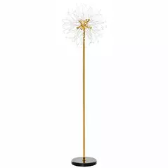 HOMCOM 160cm Dandelion-Crystallite Floor Lamp, with Foot Switch - 1