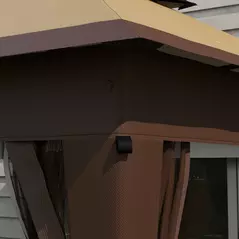 Outsunny 3 x 3(m) Pop Up Gazebo with Mosquito Netting, 1 Person Easy up Marquee Party Tent with 1-Button Push, Double Roof, Carry Bag, Sandbags, Height Adjustable Instant Shelter, Khaki - 9