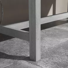 Outsunny 60 x 120cm Raised Garden Bed with Wooden Base - Grey - 9