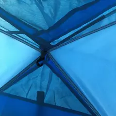 Outsunny Two-Man Dome Tent, with Front Vestibule - Blue/Grey - 9