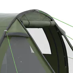 Outsunny Two Room Tunnel Tent Camping Tent for  3-4 Man with Windows, Covers, Carry Bag, for Fishing, Hiking, Sports, Green - 9