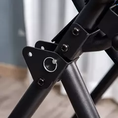 HOMCOM Foldable Gravity Inversion Table, Back Therapy Fitness Bench, with Soft Ankle Cushions, for Home - 9