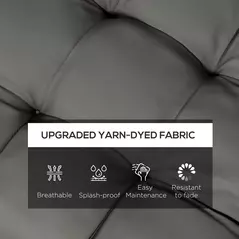 Outsunny 4-Piece Seat Cushion Pillows Replacement, Patio Chair Cushions Set with Ties for Indoor Outdoor, Charcoal Grey - 4