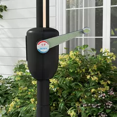 Outsunny 2.65m Garden Parasol, with LED Lights - Light Grey - 9