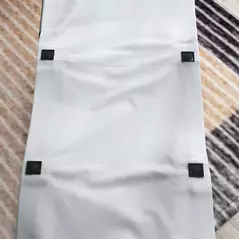 Outsunny Camping Bed for Adults, Single Folding Camp Bed, Portable Camping Cot with Side Pocket, Headrest and Oxford Seat for Outdoor, Travel, Fishing, Light Grey - 8