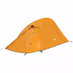 Outsunny Double Layer Camping Tent, 1-2 Man Backpacking Tent with Carry Bag, 2000mm Waterproof and Lightweight, Orange - 1