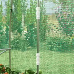 Outsunny Sprinkler System Polytunnel Greenhouse, 3 x 2m, Green - 9