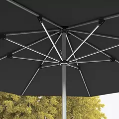 Outsunny 3m Parasol, with Solar-Powered LED Lights - Grey - 9