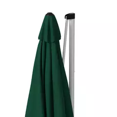 Outsunny Square Cantilever Garden Parasol, with Five-Position Canopy - Green - 9