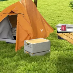 Outsunny Double Layer Camping Tent, 1-2 Man Backpacking Tent with Carry Bag, 2000mm Waterproof and Lightweight, Orange - 9