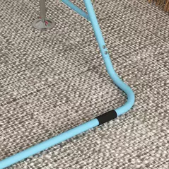 HOMCOM Kids Gymnastic Bar, with Adjustable Height, Foldable Horizontal Bars - Light Blue - 8