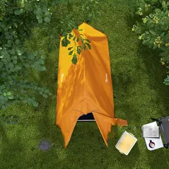 Outsunny Double Layer Camping Tent, 1-2 Man Backpacking Tent with Carry Bag, 2000mm Waterproof and Lightweight, Orange - 8