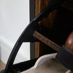 HOMCOM 12-Shoe, Two-Door Storage Cabinet - Wood-Effect - 8