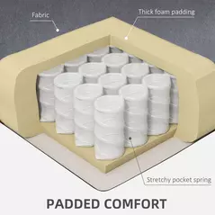 HOMCOM Leathaire Eight Massage Point Armchair, with Heat and Reclining Back - Grey - 8