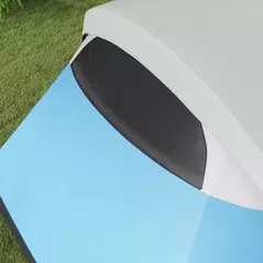 Outsunny 3000mm Waterproof Camping Tent for 5-6 Man, Family Tent with Porch and Sewn in Groundsheet, Portable with Bag, Blue - 9