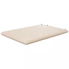 Outsunny Double Inflatable Mattress, with Built-In Pump - White - 1
