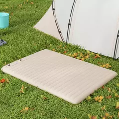 Outsunny Double Inflatable Mattress, with Built-In Pump - White - 7