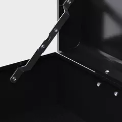 HOMCOM Steel Six Drawer Tool Storage Carry Chest, with Lock and Keys - Red - 9