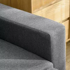 HOMCOM 3 Seater Sofa Bed with Storage, Delivered to Your Home for Free, Dark Grey - 8
