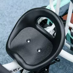 HOMCOM 6 in 1 Kids Trike Push Bike w/ Push Handle, Canopy, 5-point Safety Belt, Storage, Footrest, Brake, for 1-5 Years, Green - 9