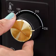 HOMCOM 16L Mini 1400W Countertop Oven - Black - 9