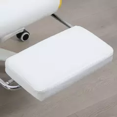 Vinsetto Reclining Racing Gaming Chair with Headrest and Lumber Support, PU Leather Computer Chair with Removable Rabbit Ears, Footrest, Yellow - 9