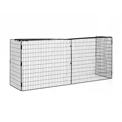 HOMCOM Extendable Fire Guard Screen, Freestanding Fire Screen Spark Guard, Folding Fireplace Cover, Wire Mesh, Child & Pet Safety Barrier for Fireplaces, 81.5-160cm, Black - 1
