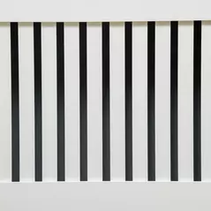 HOMCOM Slatted Radiator Cover Painted Cabinet MDF Lined Grill in White (172L x 19W x 81H cm) - 8