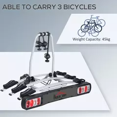 HOMCOM Bike Rack Bicycle Carrier Rear Rack - 4