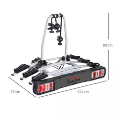 HOMCOM Bike Rack Bicycle Carrier Rear Rack - 3