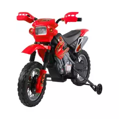 HOMCOM 6V Kids Child Electric Motorbike Ride on Motorcycle Scooter Children Toy Gift for 3-6 Years (Red) - 1