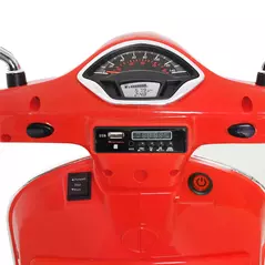 HOMCOM Kids Ride On Motorcycle, 6V, W/LED Lights-Red - 8