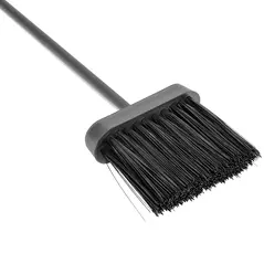 Outsunny Metal Firewood Log Holder 2 Layer Firewood Rack Indoor Outdoor Fireplace Wood Storage Shelf with 4 Tools and Hooks, Black, 40L x 30W x 74.5H cm - 9