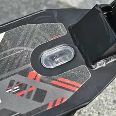 HOMCOM Adult Teens Kick Scooter Foldable Height Adjustable Aluminium Ride On Toy for 14+ w/ Rear Wheel & Hand Brake, 200mm Big Wheels, Shock Mitigation System - Black - 8