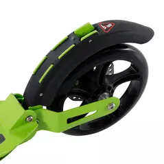 HOMCOM Kick Scooter, Folding 2 Wheel Scooter with Dual Brake System, Dual Suspension, 230mm Big Wheels and 3 Adjustable Handlebar, for 14+ Teens Adults, up to 100KG, Green - 9