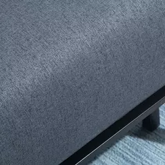 HOMCOM Linen Chair Bed, 3-in-1 Convertible Sleeper Chair with Adjustable Backrest, Pillow, for Living Room, Bedroom, Dark Grey - 8