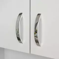 HOMCOM 183.5cm Free standing Kitchen Cupboard, Storage Cabinet with Doors and Sheleves, 3 drawers and Open Space, Adjustable Height Storage Unit, White - 9