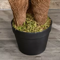 Outsunny Artificial Plant Tropical Fern in Pot, Fake Plants for Home Indoor Decor, 150cm, Green - 8