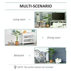 Outsunny Decorative Artificial Monstera Plants in Pot Fake Plants for Home Indoor Outdoor Decor, 85cm - 7