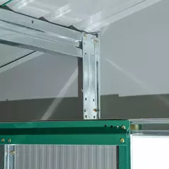 Outsunny 12.5ft Sliding Door Durable Steel Storage Shed with 4 Ventilation Outdoor, Green - 8