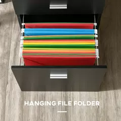 HOMCOM L-Shaped Computer Desk Table with Storage Drawer, Home Office Desk Corner Industrial Style Workstation for A4 Files 143.5 x 143.5 x 76cm, Black - 4