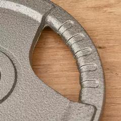 HOMCOM Set of 2 Cast Iron Weight Plates for 2 inch/5cm Hole Dumbbell Handle Bar, 20kg Dumbbell Plates Barbell Weight 2 x 10kg - 9