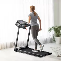 HOMCOM Treadmill Electric Motorised Running Machine w/ LED Display - 2