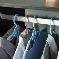 HOMCOM Open Wardrobe on Wheels, Bedroom Wardrobe with Clothes Hanging Rail, 2 Storage Shelves, Mobile Garment Rack for Cloakroom, Hallway, Black - 9